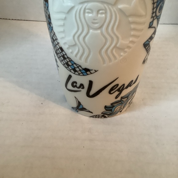 Starbucks 2015 Las Vegas Siren Mermaid Ceramic Mug Travel Tumbler 12 oz. - Picture 3 of 10